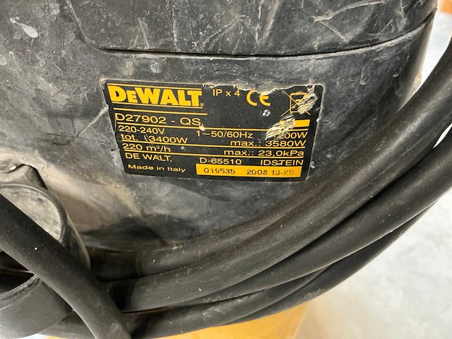 Dewalt 27902 industriële stofzuiger - afbeelding 4 van  4