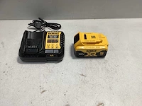 Dewalt accu 18v 5ah + lader dcb1104