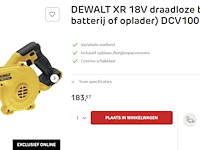 Dewalt accu bladblazer dcv100 xr 18v - afbeelding 8 van  8