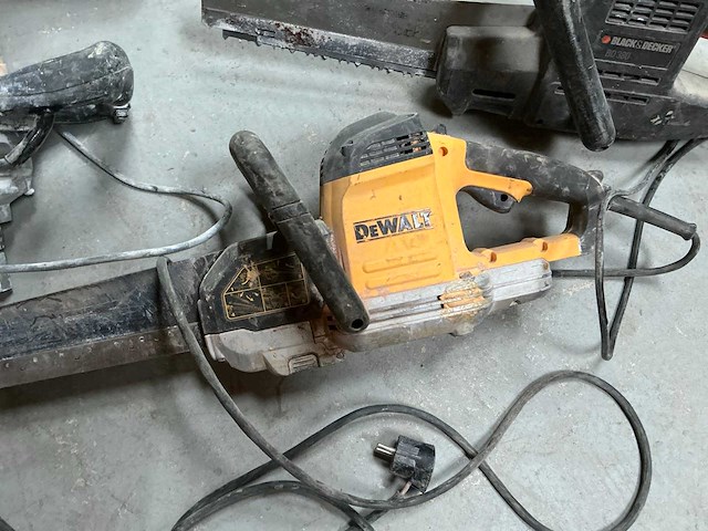 Dewalt alligatorzaag + black & decker alligatorzaag + powerplus betonmixer - afbeelding 8 van  13