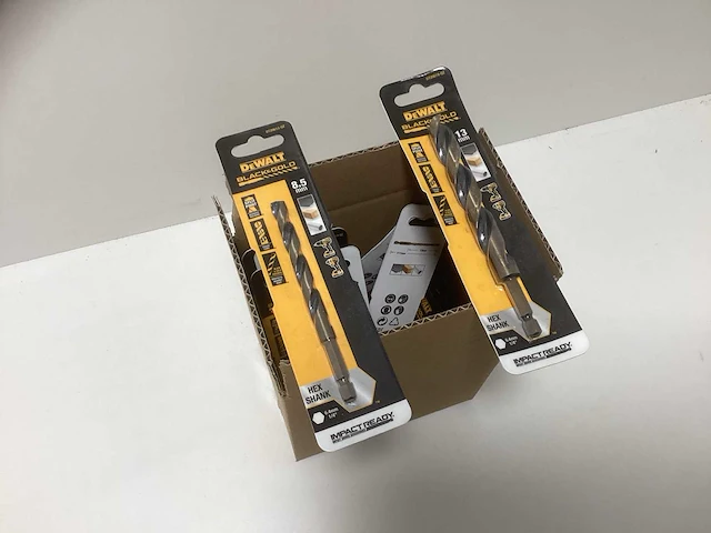 Dewalt black & gold hex shank boren partij - doos met impact ready boren van diverse maten - afbeelding 2 van  6