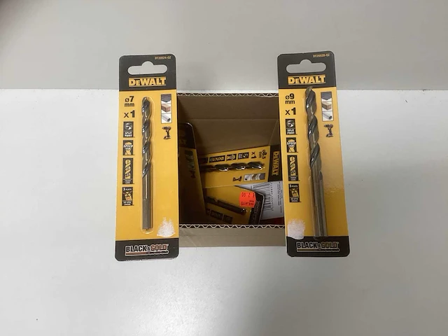 Dewalt black & gold hss metaalboren partij - doos met blisters - afbeelding 1 van  5