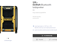 Dewalt bluetooth bouwradio dcr006 - afbeelding 7 van  7