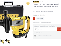 Dewalt boorhamer d25870k sds-max - afbeelding 10 van  10