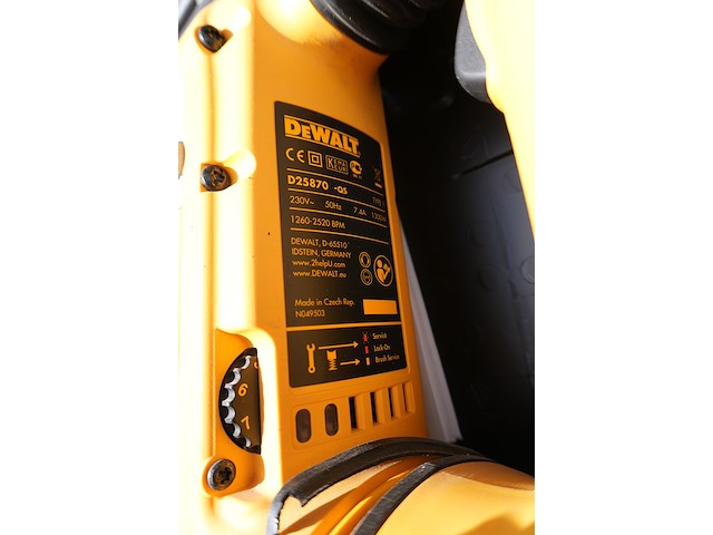 Dewalt boorhamer d25870k sds-max - afbeelding 7 van  9