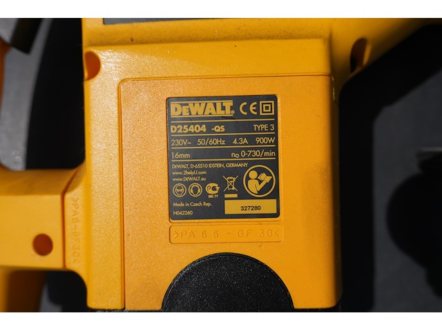 Dewalt combihamer d25404k sds-plus - afbeelding 3 van  7