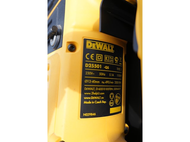 Dewalt combihamer d25501k sds-plus - afbeelding 3 van  7