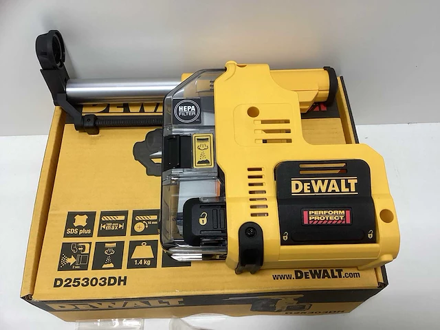 Dewalt d25303dh stofafzuigsysteem met hepa-filter voor boor- en breekhamers - 16mm - afbeelding 3 van  8