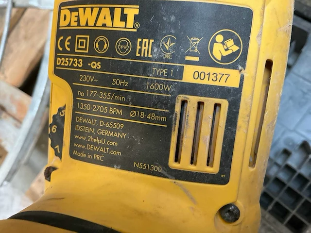 Dewalt d25733 breekhamer - afbeelding 3 van  4