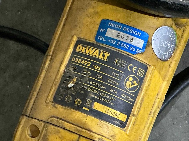 Dewalt d28492 haakse slijpmachine - afbeelding 3 van  3