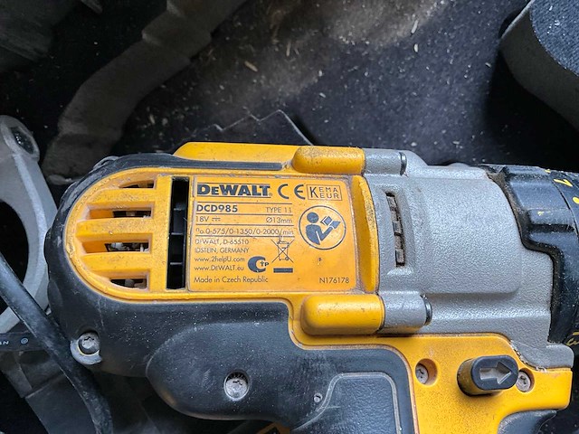 Dewalt dcd 985 schroefboormachine - afbeelding 2 van  5