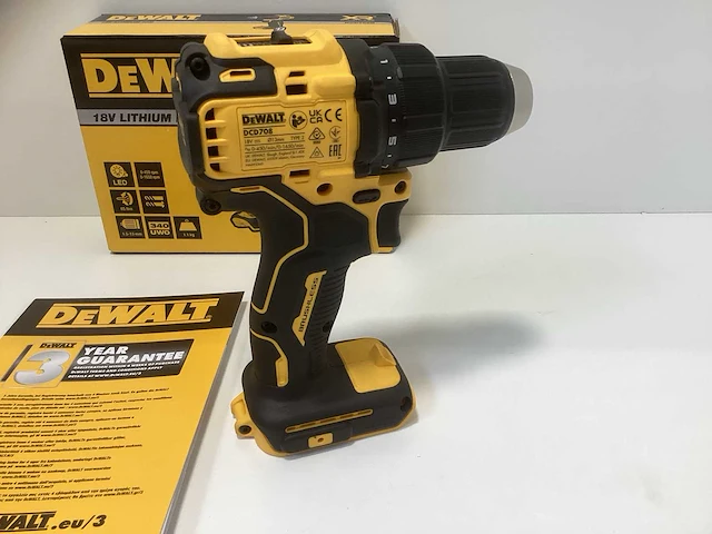 Dewalt dcd708n accu schroefboormachine 18v - afbeelding 4 van  5