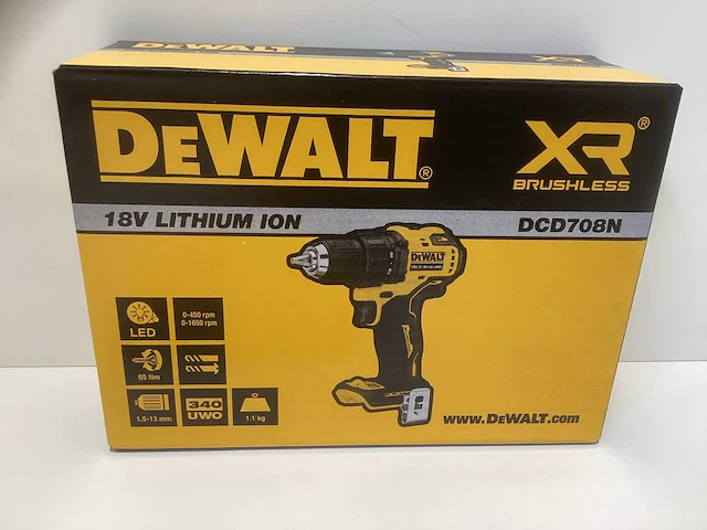 Dewalt dcd708n accu schroefboormachine 18v - afbeelding 5 van  5