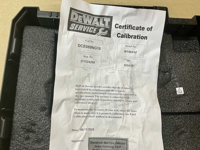 Dewalt dce089ng18 kruislaser - afbeelding 5 van  5
