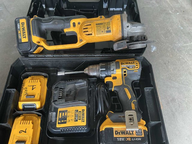 Dewalt dcg412/ haakse slijpmachine + slagmoermachine (2x) - afbeelding 1 van  4