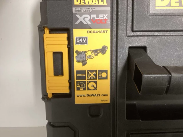 Dewalt dcg418nt 54v xr flexvolt accu haakse slijper - 125mm - incl. koffer - afbeelding 9 van  11