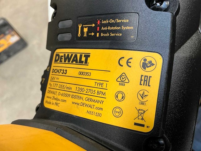 Dewalt dch733 accu-boor-/breekhamer - afbeelding 3 van  4
