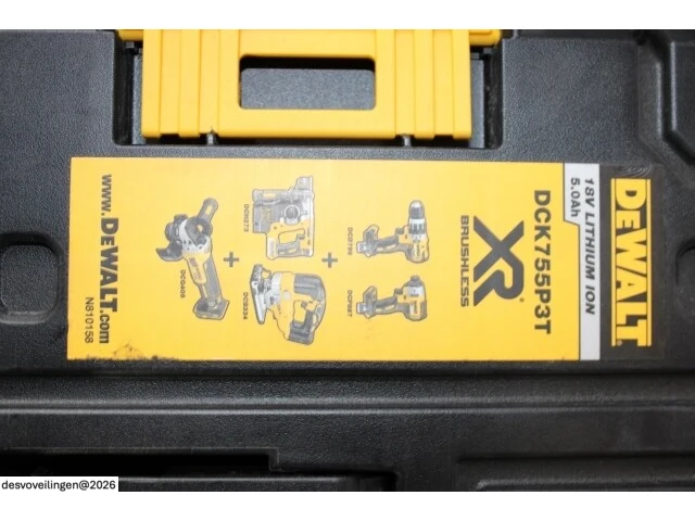 Dewalt dck755p3t-qw 7-delige voordeelset - afbeelding 4 van  5