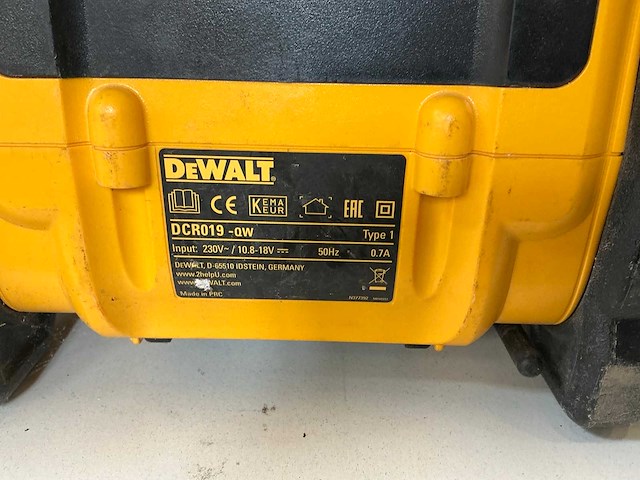 Dewalt dcr019 werfradio - afbeelding 4 van  4