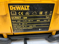 Dewalt dcr027 werfradio - afbeelding 8 van  9