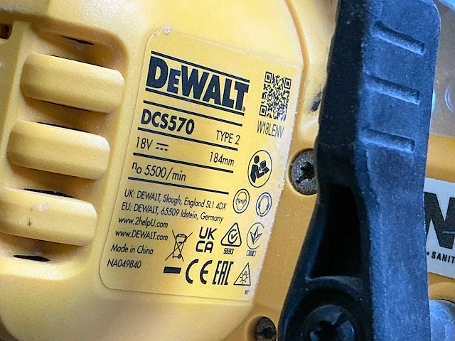 Dewalt dcs570 cirkelzaagmachine - afbeelding 2 van  5