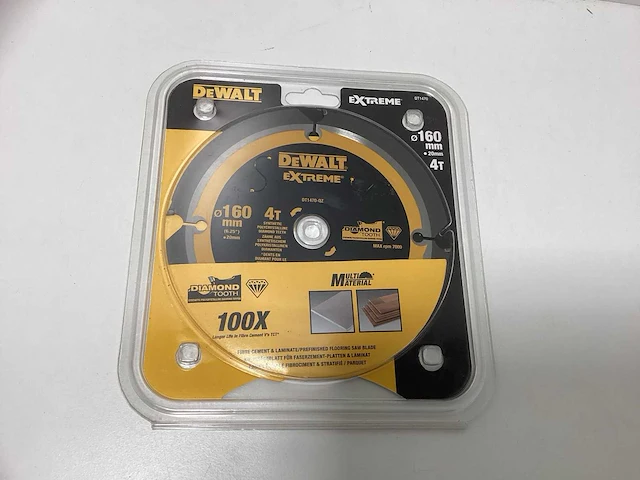 Dewalt dt1470 extreme diamant zaagblad 160mm - 4t - afbeelding 1 van  1
