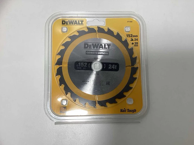Dewalt dt1930 construction cirkelzaagblad 152mm - 24t - afbeelding 1 van  7