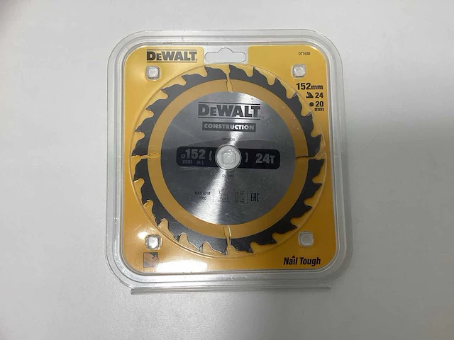 Dewalt dt1930 construction cirkelzaagblad 152mm - 24t - afbeelding 7 van  7