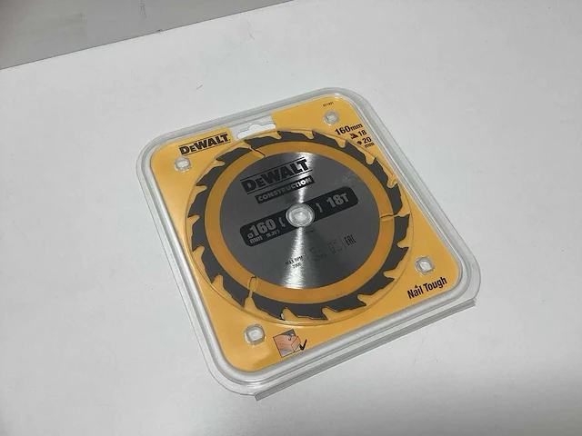 Dewalt dt1931 construction cirkelzaagblad 160mm - 18t - afbeelding 2 van  6