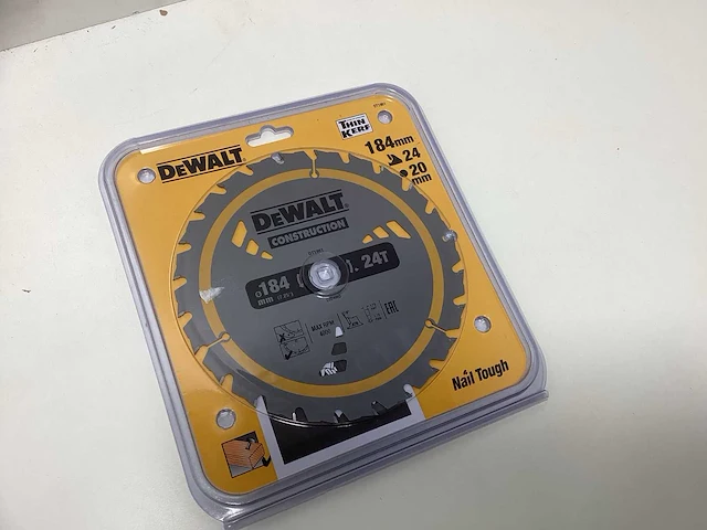 Dewalt dt1951 construction cirkelzaagblad - 184mm - 24t - afbeelding 2 van  8