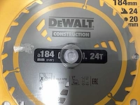 Dewalt dt1951 construction cirkelzaagblad - 184mm - 24t - afbeelding 5 van  8