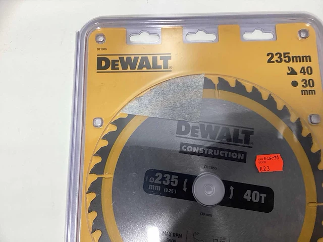 Dewalt dt1955 construction cirkelzaagblad - 235mm - 24t v 40t - afbeelding 4 van  7
