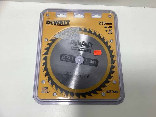 Dewalt dt1955 construction cirkelzaagblad - 235mm - 24t v 40t - afbeelding 1 van  7