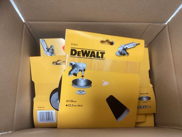 Dewalt dt3612 steunschijven - doos met diverse maten - afbeelding 4 van  4