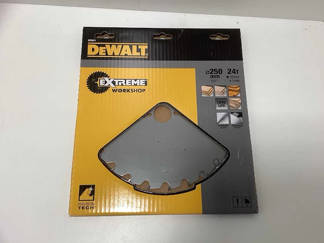 Dewalt dt4311 extreme workshop cirkelzaagblad 250mm - 24t - afbeelding 1 van  7