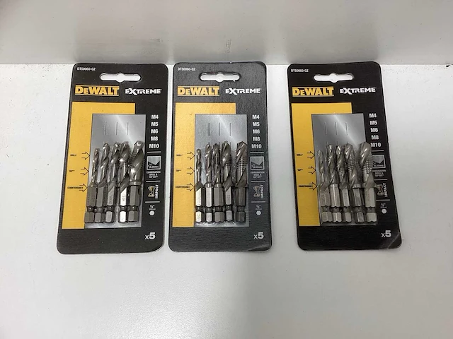 Dewalt dt50060-qz impact combi boortappenset - 5-delig - m4, m5, m6, m8 & m10 (3x) - afbeelding 1 van  6