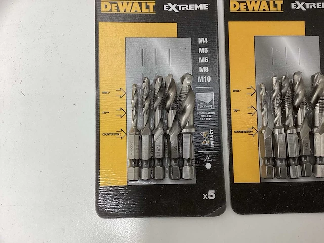Dewalt dt50060-qz impact combi boortappenset - 5-delig - m4, m5, m6, m8 & m10 (3x) - afbeelding 5 van  6