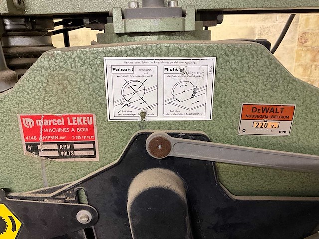 Dewalt dw 1603 radiaalzaag - afbeelding 3 van  14