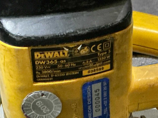Dewalt dw365 cirkelzaagmachine - afbeelding 3 van  3