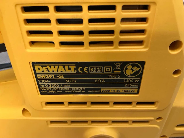 Dewalt dw391 alligatorzaag - afbeelding 4 van  8