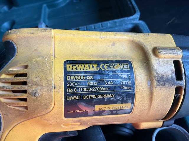 Dewalt dw505-qs/4 boormachine - afbeelding 2 van  2