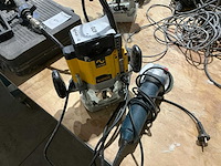 Dewalt dw625e bovenfrees + schuur-/slijpmachine bosch gws 11-125 - afbeelding 1 van  7