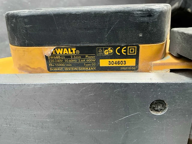 Dewalt dw680 schaafmachine en 2 diverse machines - afbeelding 3 van  8