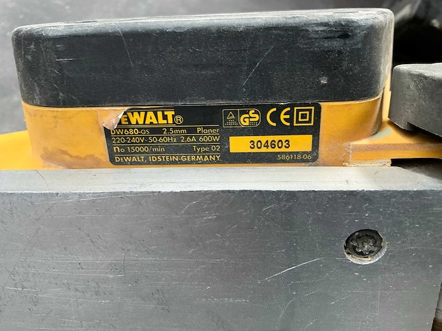 Dewalt dw680 schaafmachine en 2 diverse machines - afbeelding 3 van  8