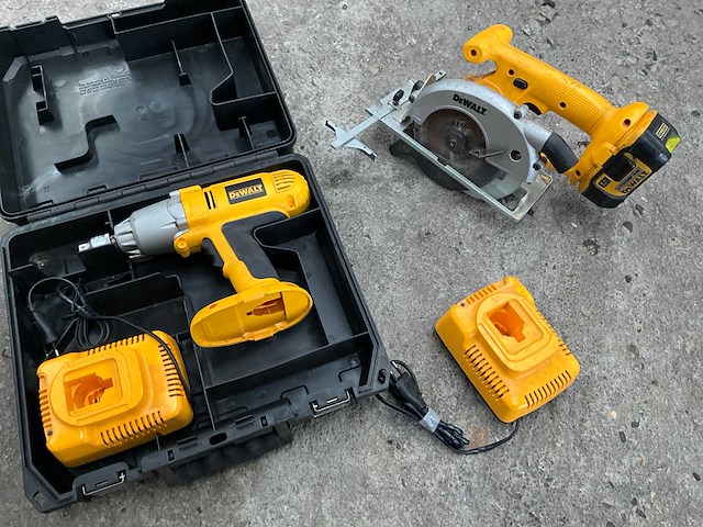 Dewalt dw936 cirkelzaag + dw059 slagmoersleutel - afbeelding 1 van  6