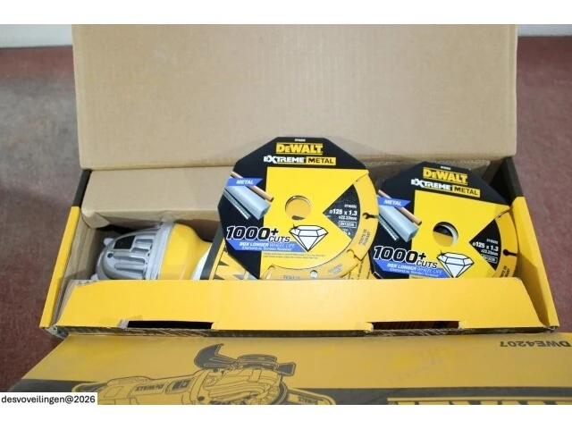 Dewalt dwe4207-qs haakse slijper + 2x dt40252 slijpschijf - afbeelding 3 van  5