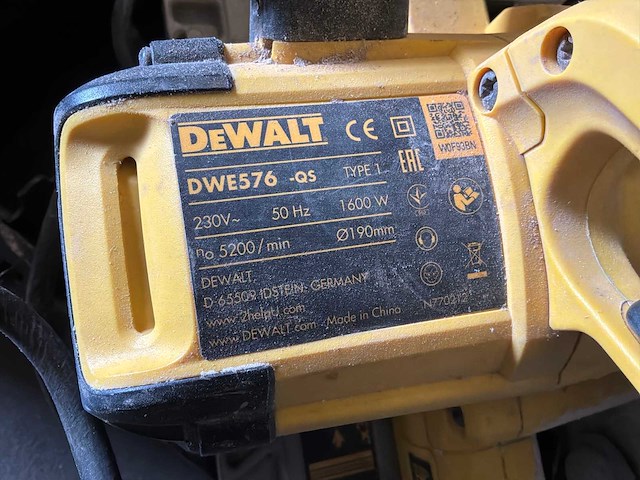 Dewalt dwe576 afkortzaag - afbeelding 2 van  4