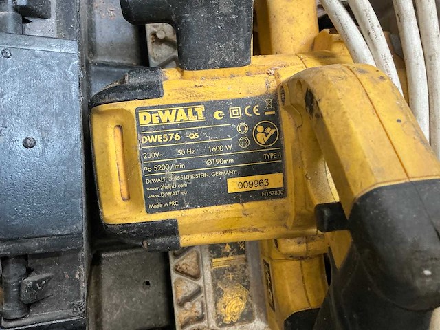 Dewalt dwe576 cirkelzaagmachine - afbeelding 4 van  8
