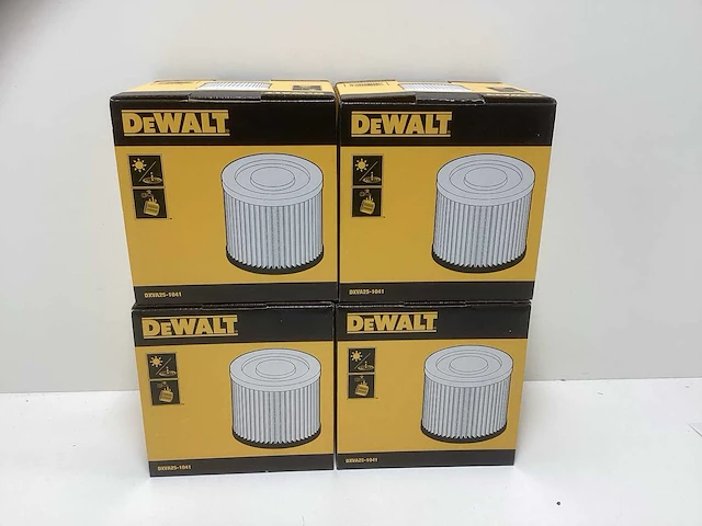 Dewalt dxva25-1041 cartridge filter voor bouwstogzuigers (4x) - afbeelding 1 van  5