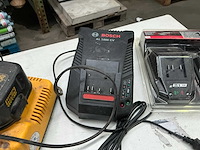 Dewalt en bosch diverse acculaders (4x) - afbeelding 3 van  4
